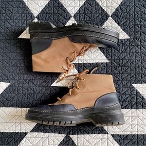 WANT LES ESSENTIELS Derby canvas boots, women’s size 39